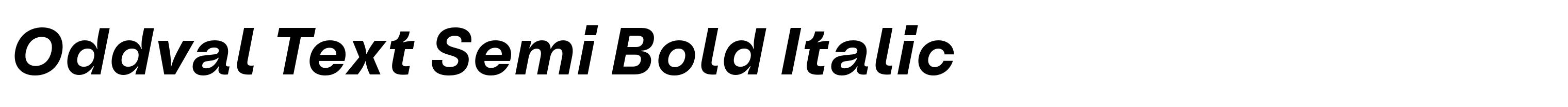 Oddval Text Semi Bold Italic